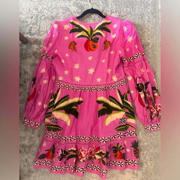 Farm Rio Pink Leopard Forest Mini Dress - Picture 2 of 4